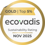 Médaille d'or Ecovadis 2025